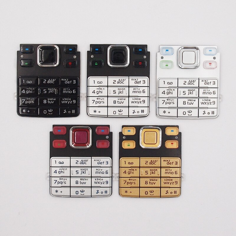 BaanSam Novos Botões Do Teclado Russo Para Nokia 6300 Peças de Reposição