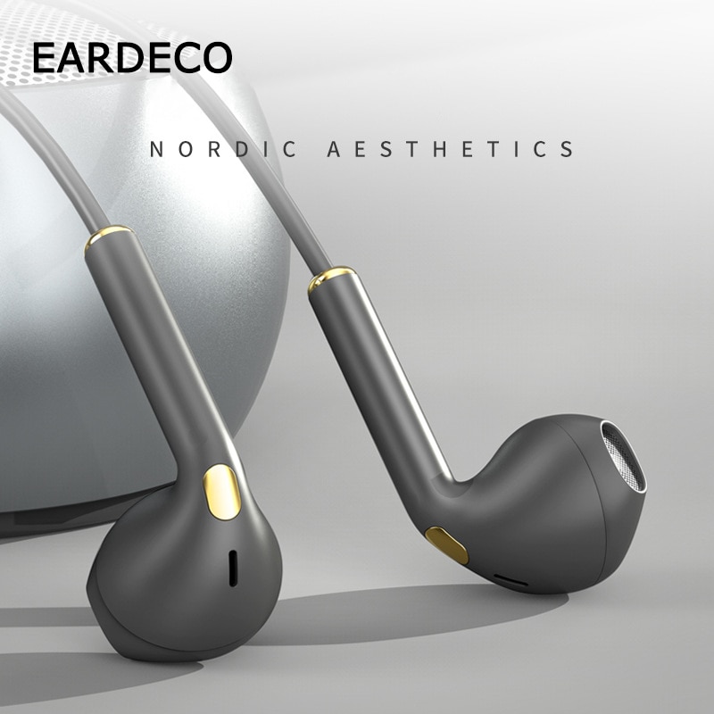 Eardeco 14Mm Dynamische Wired In Ear Hoofdtelefoon Bass Hoofdtelefoon Met Microfoon Muziek Oortelefoon Oordopjes 3.5Mm Stereo Sport Telefoon headset