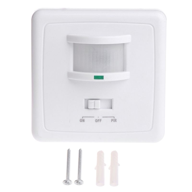 220-240V AC Wall Mounted 9m Automatic PIR Infrared LED Motion Sensor Switch 50Hz Y98E