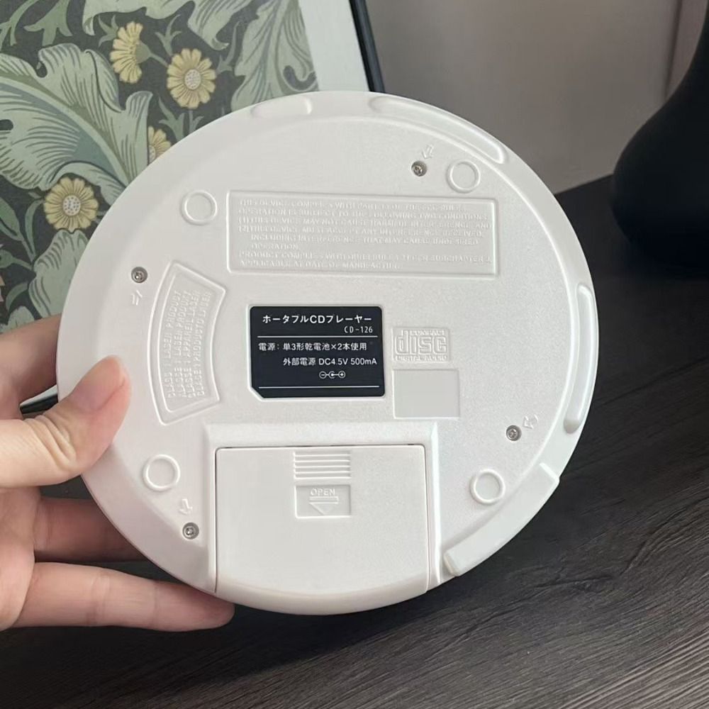 Reprodutor de CD Portátil com Tela LCD, Porta USB, Som de Alta Qualidade, Walkman com Função de Repetição, Reprodutor de Música