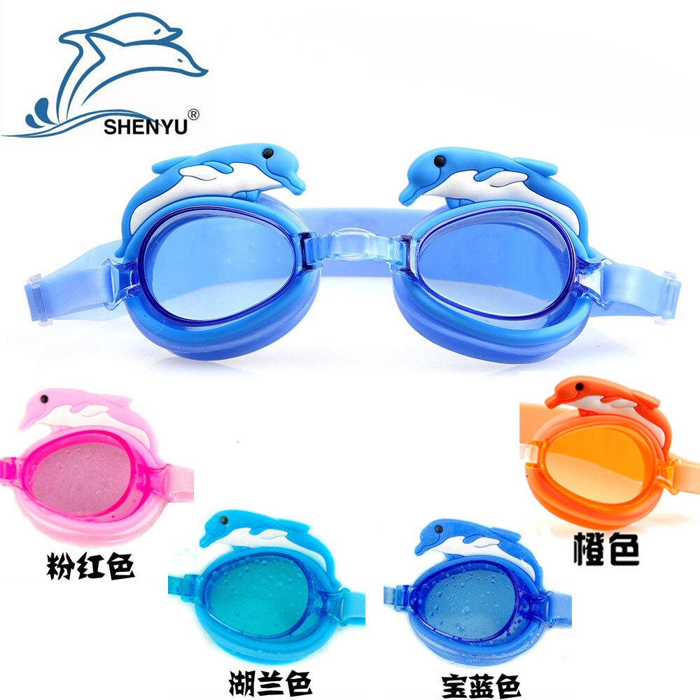 Dolfijn Kinderen Zwemmen Bril Cartoon Zwembril Kinderen Zwembril Met Oordopje 4800 Boxed