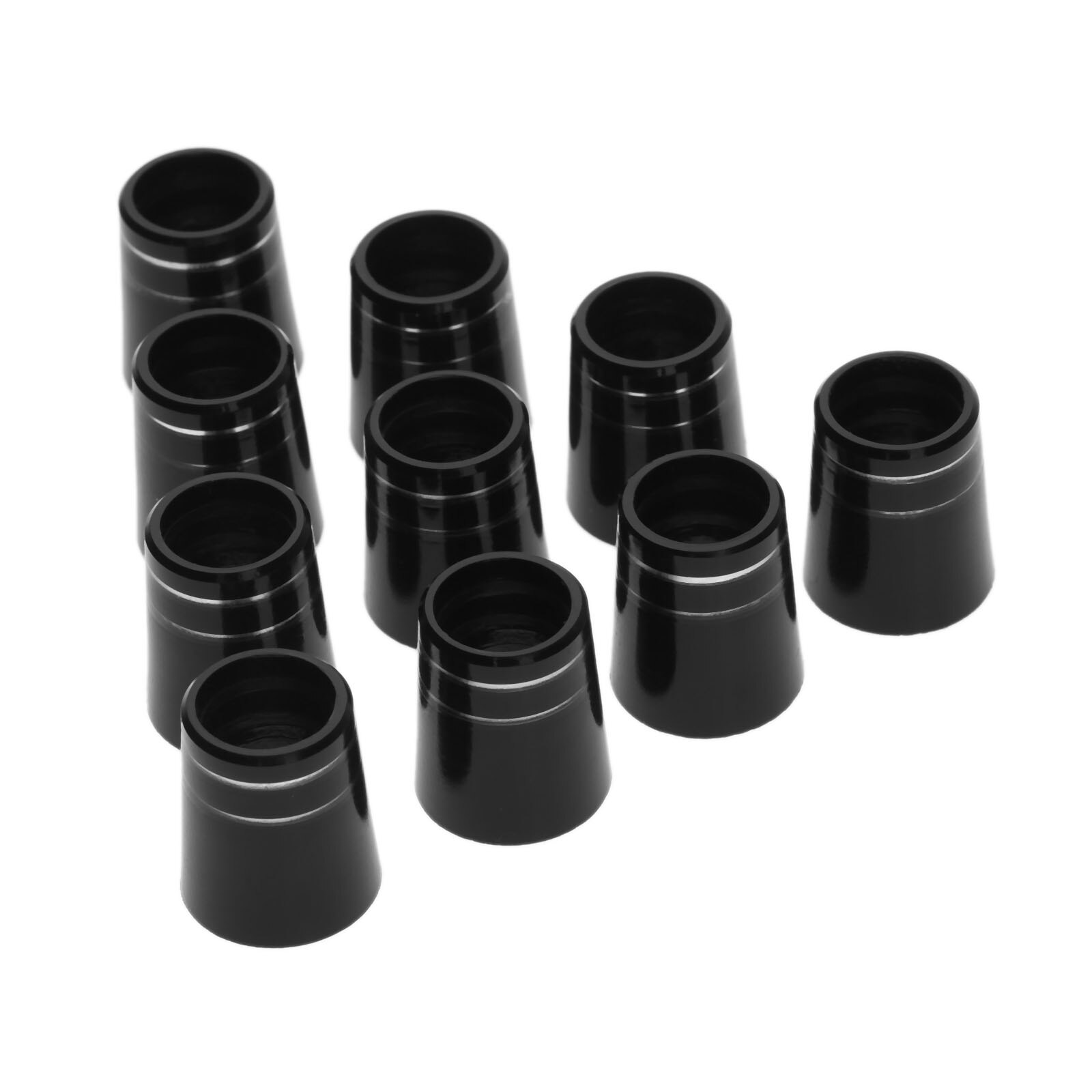 Embouts de rechange en plastique pour têtes de Club de Golf, 10 pièces, noirs, adaptés aux fers à pointe 0.350 ou 0.370, tige. 4mm/: 350