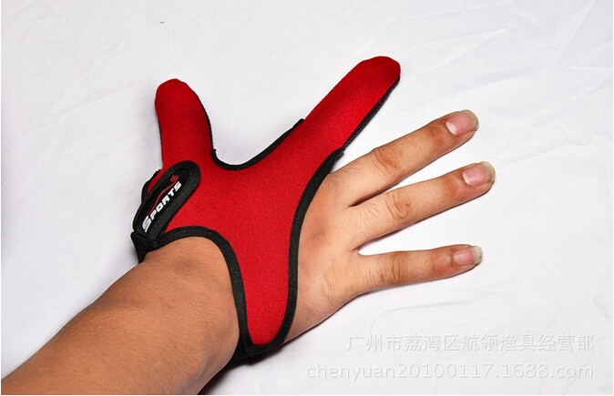 Guantes de pesca ajustables antideslizantes, superventas, elásticos, de fundición única, dos dedos, Protector de dedo ajustable para pesca