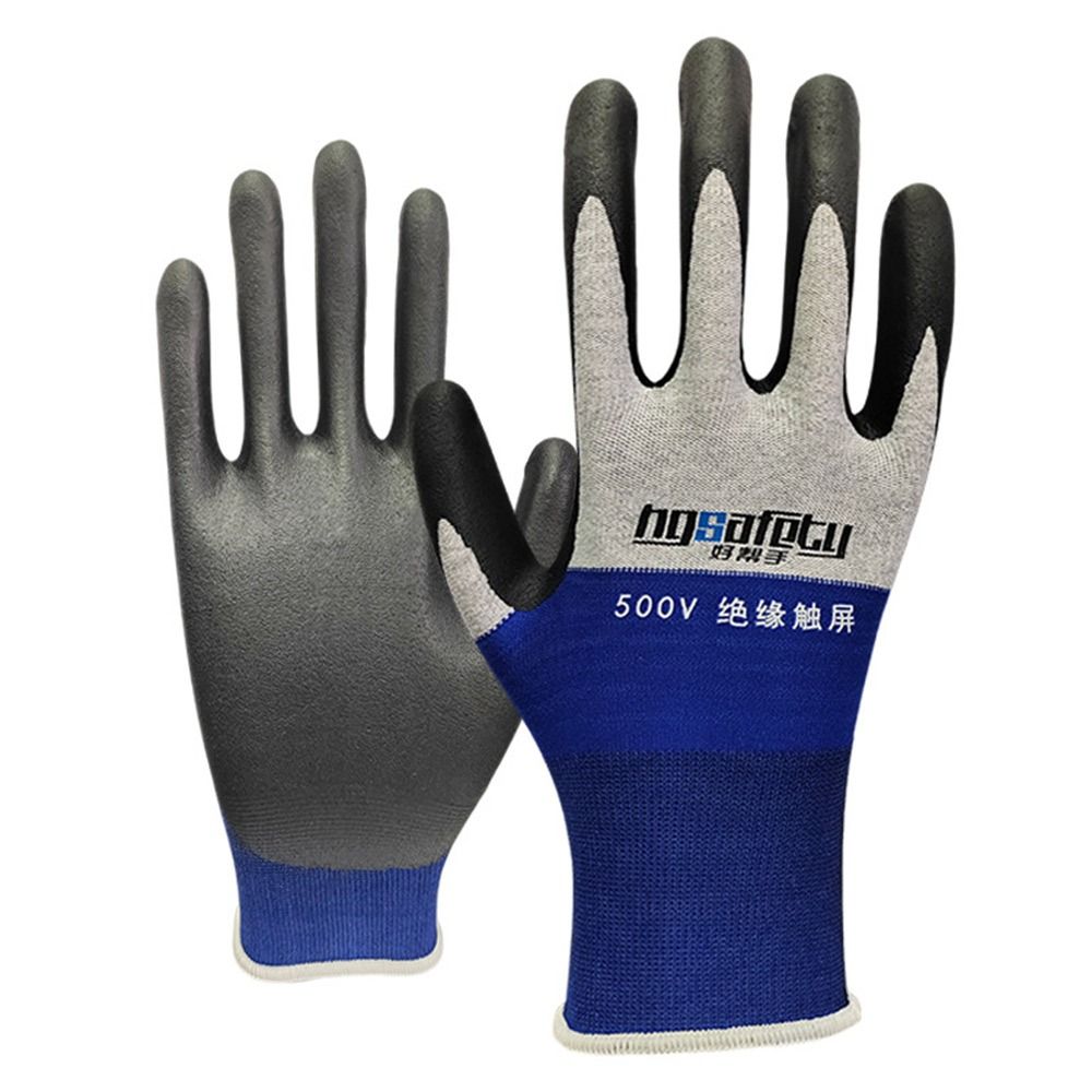 Gants Isolants Ultra-Minces pour Électricien, Résistants à la Tension 400V/500V, en Caoutchouc, Écran Tactile, Isolation Isotindustrielle: green