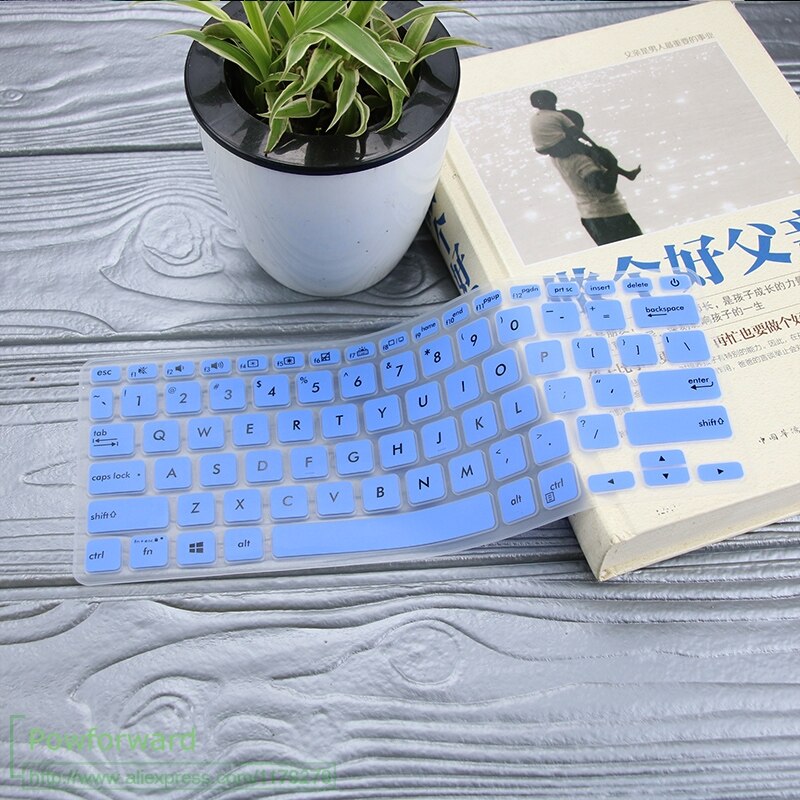 For ASUS Vivobook 14 X412FL X412fJ X412FA X412UA X412 U F FL FA DA UA 14'' Silicone Laptop Keyboard Cover Protector 14 Inch: blue