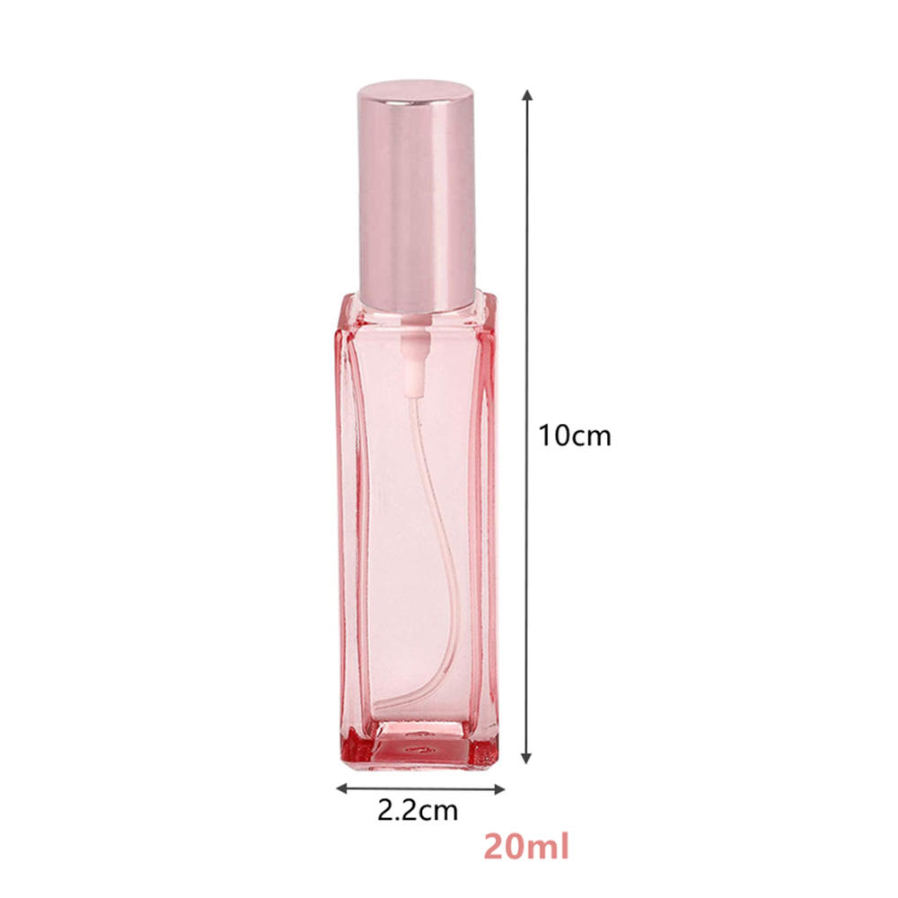 Bouteille de parfum bleu dégradé 5ml 9ml 20ml, flacon vide en verre, atomiseur de parfum, flacon d'échantillon, cosmétique de voyage rechargeable: kaki foncé