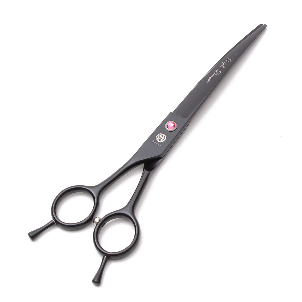7 "19.5 cm gauche-main pourpre Dragon JP inoxydable Animal toilettage ciseaux chiens droite ciseaux amincissement ciseaux animaux Z4006