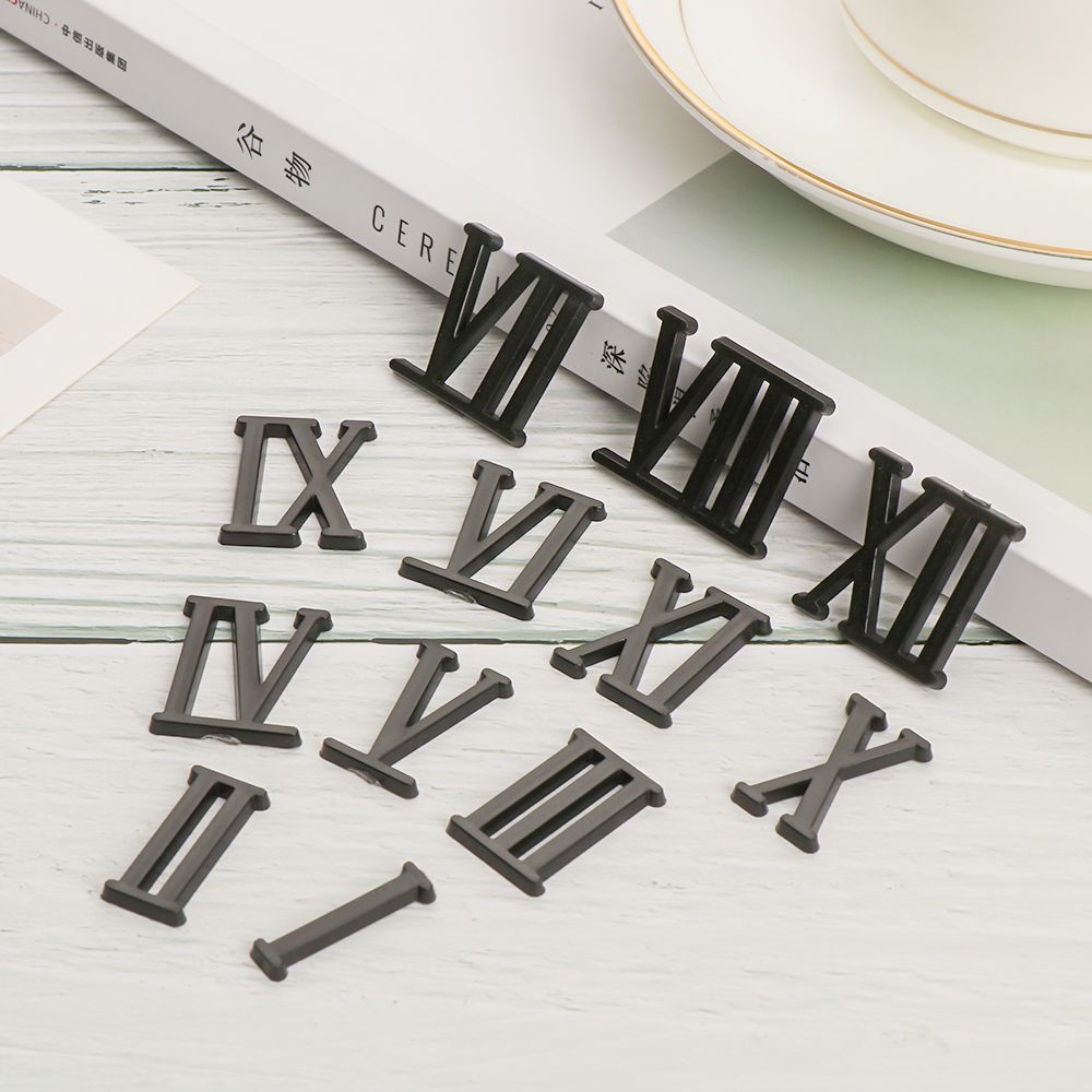 1 conjunto de ferramentas de reparo diy, aparelho de substituição, peças de relógio de quartzo, numerais romanos, número árabe, acessórios de numerais