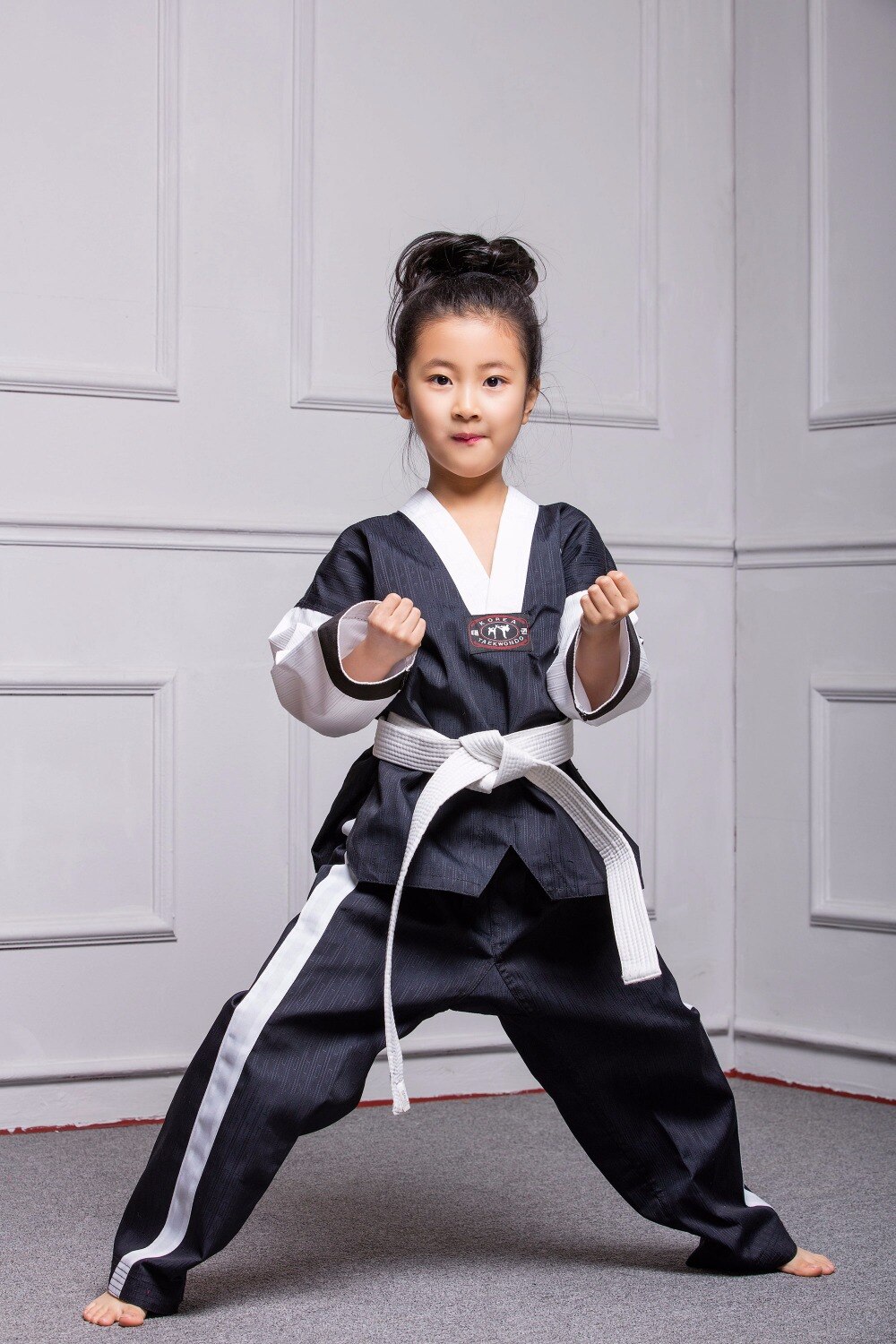 Taekwondo Dobok Clothes Child ITF Karate Suit Taekwondo Uniform Karate Clothes White TKD Clothing