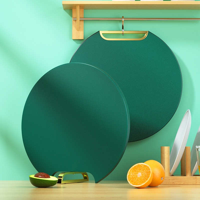 Antibacterial oraz pleśń dowód PE ciąć tablica okrągły owoc Plastikowy ciąć tablica kuchnia tablica siekać kość tablica gotowany foodBoard