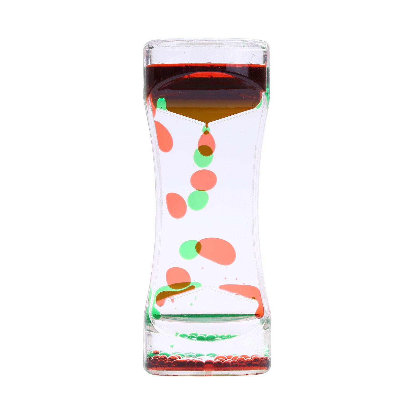 Liquid Timer visual Sensory Toy Autism Sedation Special Visual Timer Hourglasses Liquid Motion Needs Oil Floating Glass: 6