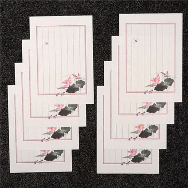 Papier d'écriture Vintage en papier Kraft 8 feuilles/ensemble | Carte de Message Style rétro pour Invitations fêtes nouvel an noël voeux: 10