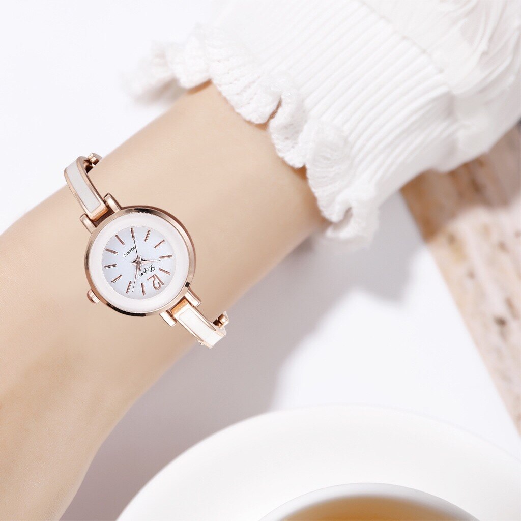 Eenvoud Casual Quartz Horloge Vrouwelijke Klok Vrouwen Armband Horloges Luxe Rose Gold Horloges Dames