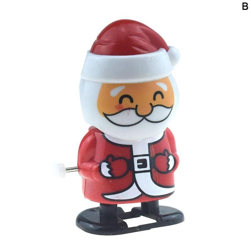 1pc schattige opwindbare kerstfiguren, kerstmodel, kerstman met hoofdschuddend speelgoed, feestartikelen: B