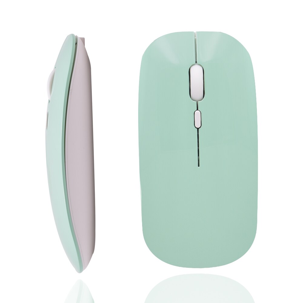 Rechargeable Wireless Mouse for Xiaomi Pad 5 Pro 11 Tablet 2.4G USB Dual-mode Wireless Mouse For XIAOMI Mi Pad 5 Mipad 5: Green