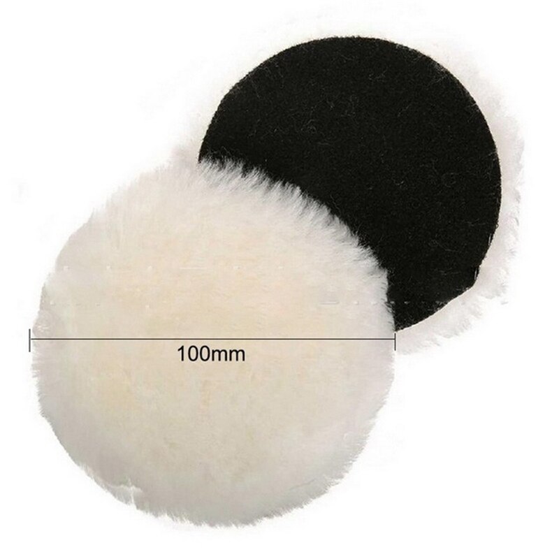 5 Pcs Universele Polijstmachine Buffer Kit 3 Inch 4 Inch Zachte Wol Bonnet Pad Auto Polijstmachine Auto Lichaam Polijsten Schijven accessoires Goederen: 4inch