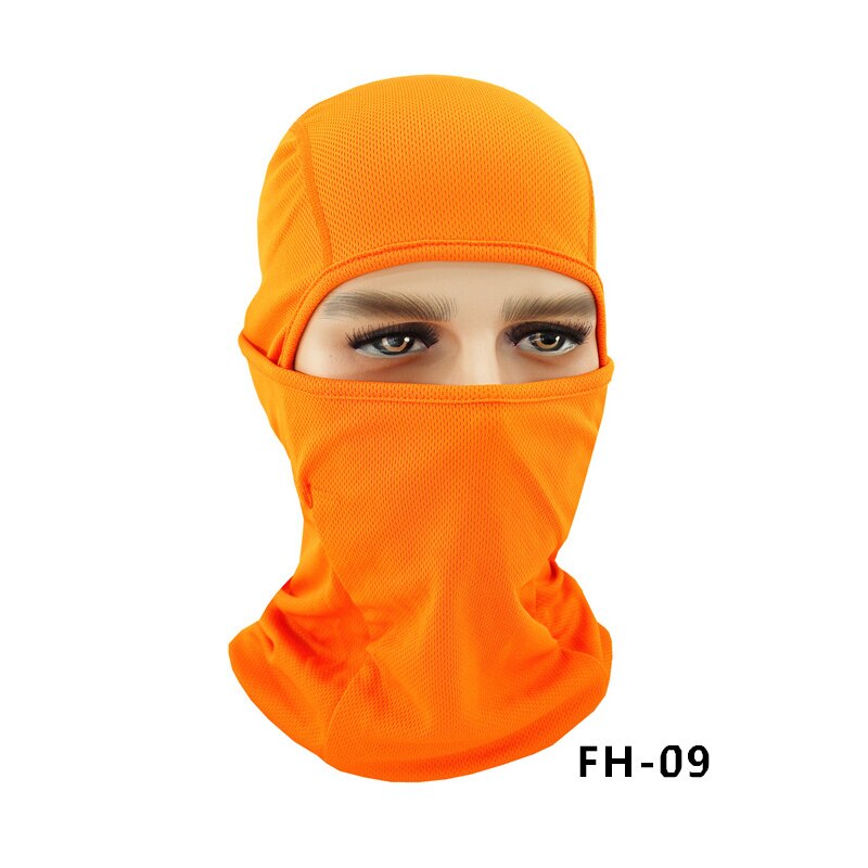Gittergewebe Lycra Radfahren Maske voll Gesicht Schild Sport Lauf Jagd Fahrrad Schal Männer Frauen Hals Wärmer Sturmhaube Kopf Abdeckung Bandana MTB: Farbe 9