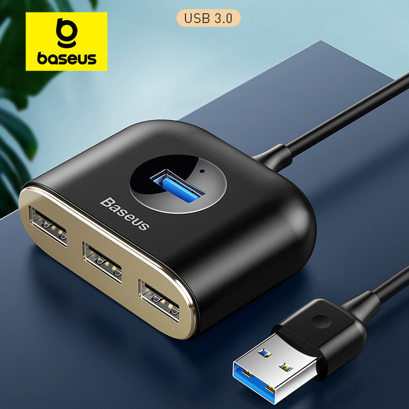Baseus USB HUB USB3.0 naar USB3.0*1 + USB2.0*3 voor MacBook Pro Air USB 2.0 HUB LED USB Splitter voor PC Computer Accessoires