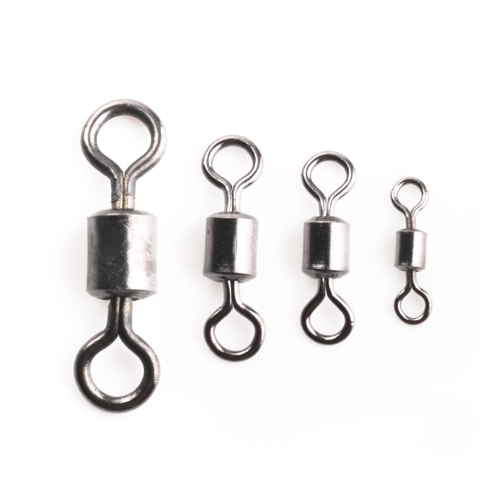 Enfishing Stainless Steel Barrel Swivel With Solid Ring - 40LB To 350LB, Assorted Sizes