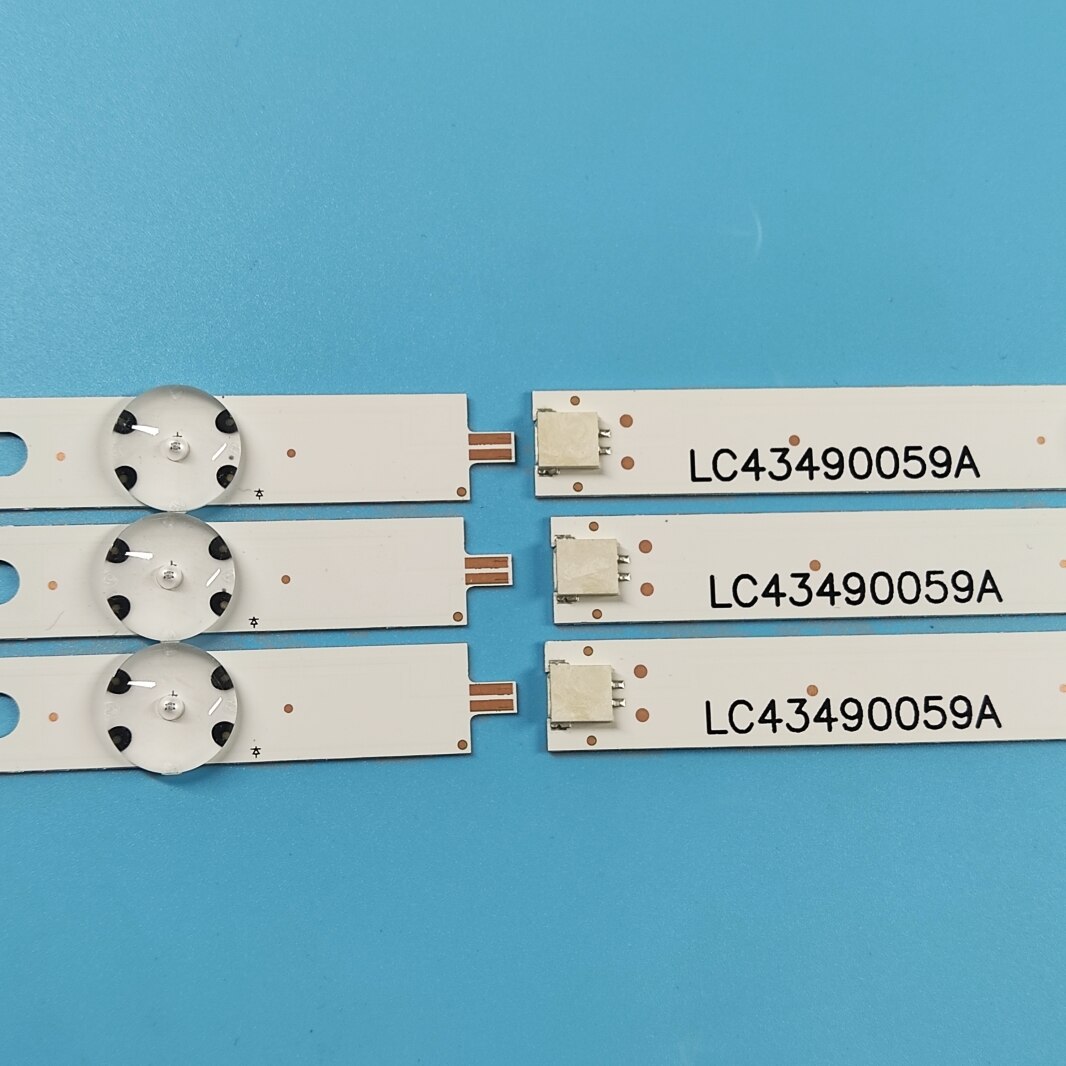 Tira de luces LED de retroiluminación, accesorio para LG 43UJ6300 43UJ6500 43UJ6560 43UJ651V 43UJ561V 43UJ701V 43UK6200 43UJ630V 43UJ635V 43LJ614V, 3 unids/set