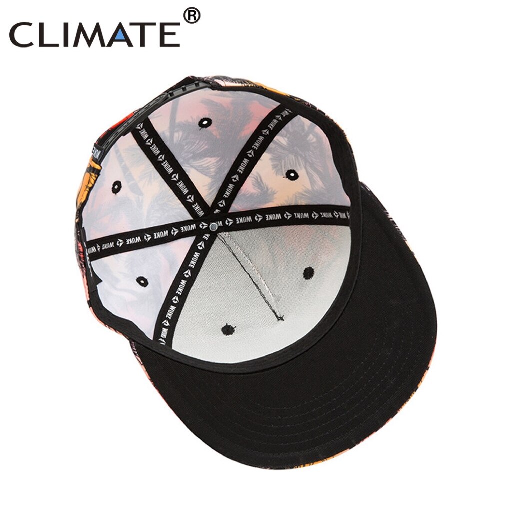 Casquette de plage à rabat en noix de coco pour hommes, pour en bord de mer, impression 3D, casquettes Hip Hop, Street Dancer, chapeau de danse