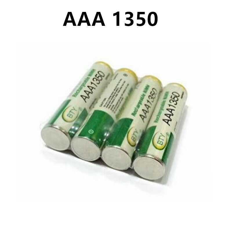 100%  aaa-batterien, 1350 mah-akkus 1800 3a wiederaufladbare ni-akkus, -mh 1.2 v aaa-batterien für uhren, mäuse, computer, spielzeug usw.