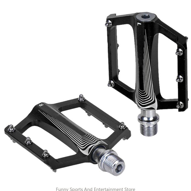 C4DE 1pair Ultra-light Pedals Aluminum Alloy Bearing Pedal for MTB Road Bike Folding Bike Cycling Accessories: Yellow