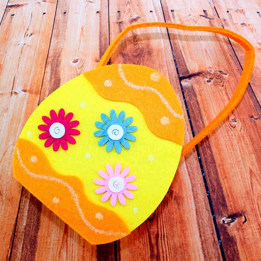 1Pc Easter Themed Candy Bags Decorative Lovely Eagg Candy Pouch Goodie Bags Basket Wrap Storage for Festival