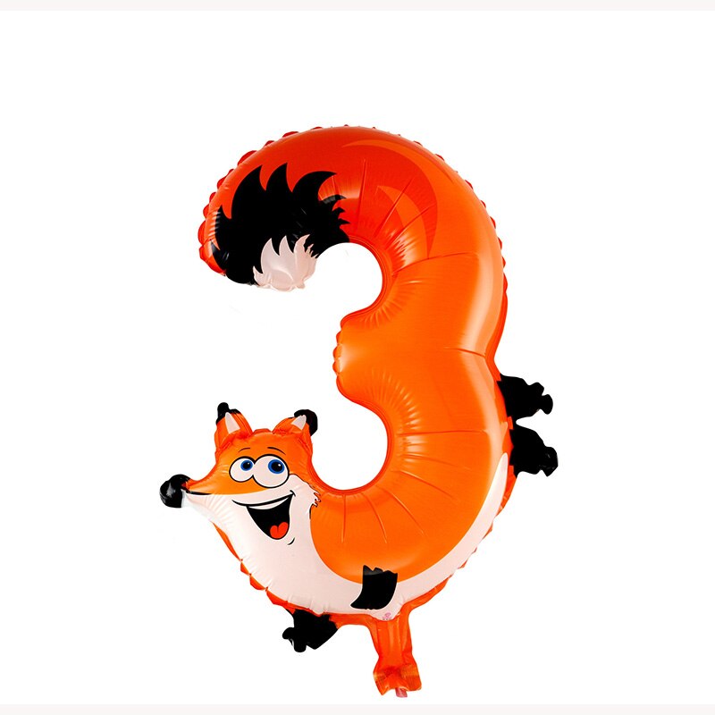 Kinder Tier luftballons nette Anzahl Folien Ballons Geburtstag/Halloween/partei liefert prop 10 zoll dekoration: 3