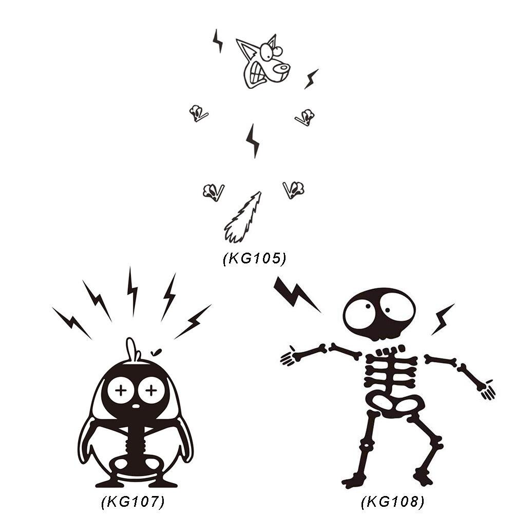 Schakelaar Muursticker Verwijderbare Levendige Elektrische Schok Hond Vogel Decal Waterdicht Kinderkamer Zelfklevende Grappige Decoratie