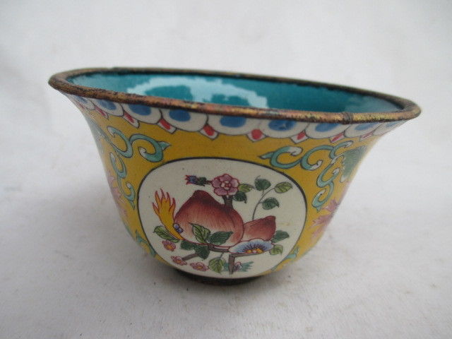 Oude antieke Chinese Klassieke cloisonne kom