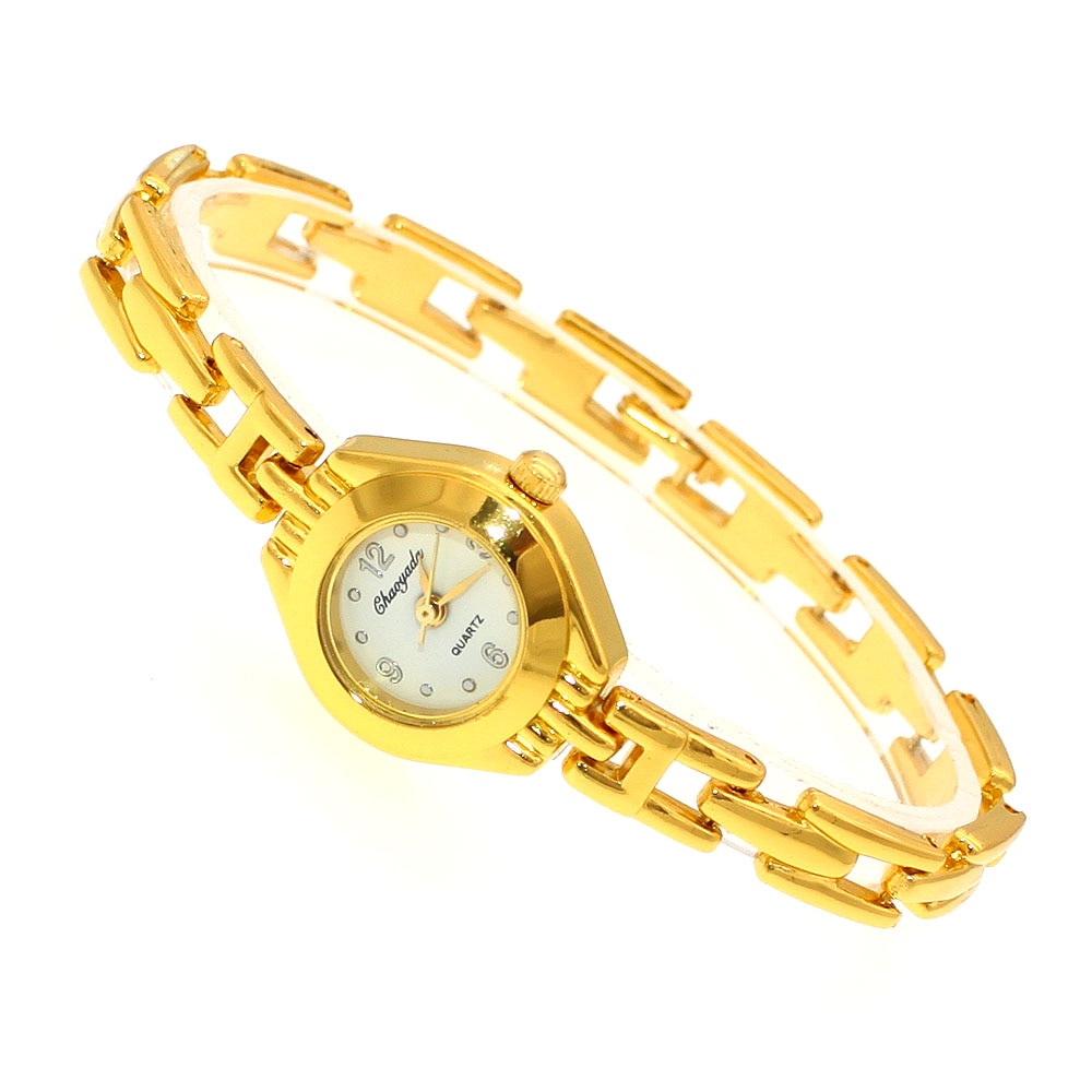 Söt dam armband klocka mujer golden relojes liten urtavla kvarts klocka populär armbandsur timme kvinnliga dam klockor