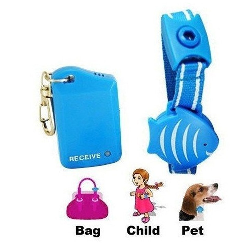 Fish Style Wireless Anti-lost Alarm Retrieving Locator Personal Security Monitor for Children Key Finder Outdoor Security Tools