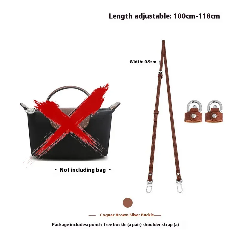Replacement Crossbody Bag Strap for Longchamp Terra Mini Bag Shoulder Strap Without Punching Modification Bag Accessories: green