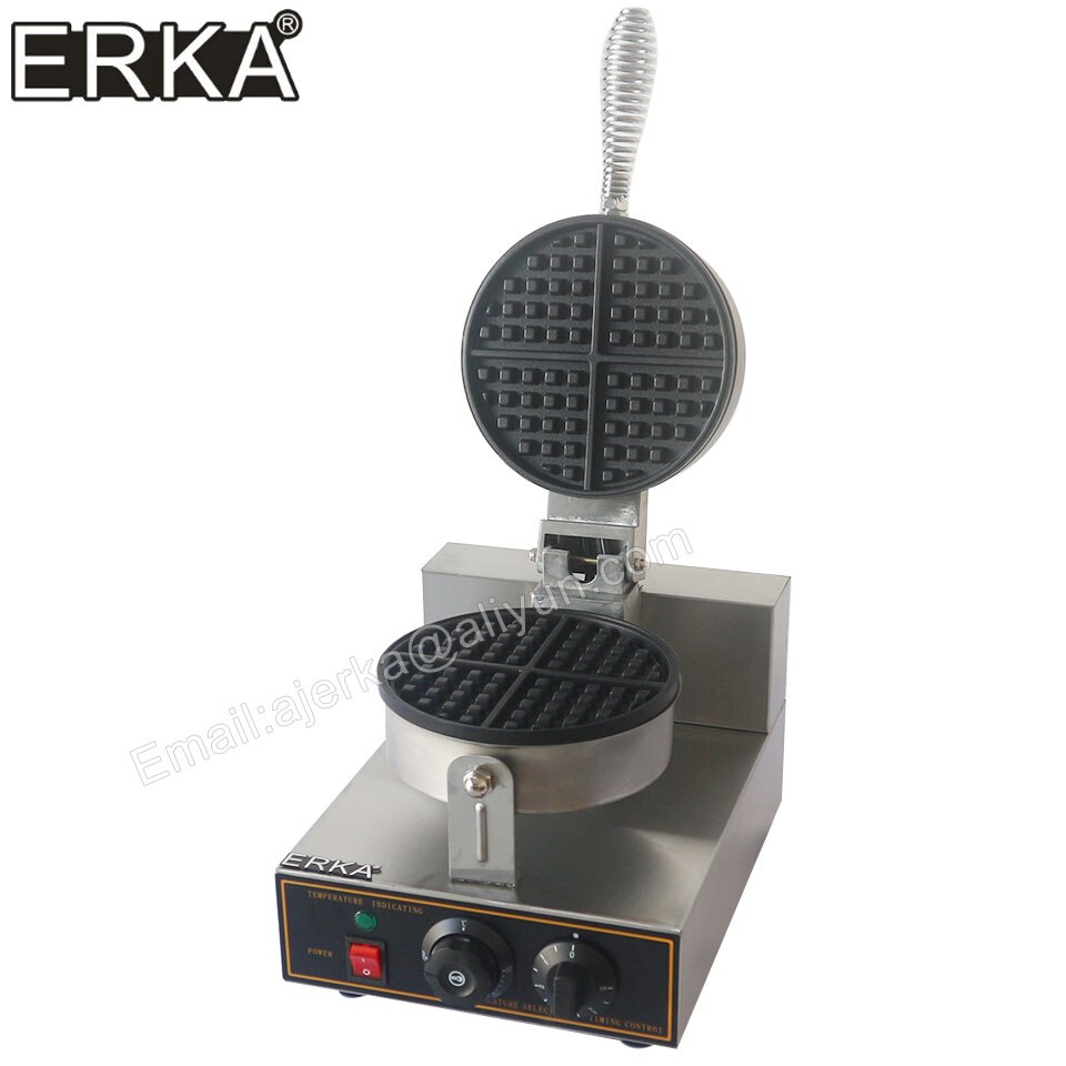 ERKA Commercial electric waffle maker Single-head waffle oven Lattice cake maker Scones maker Baking pan Nonstick pan waffle