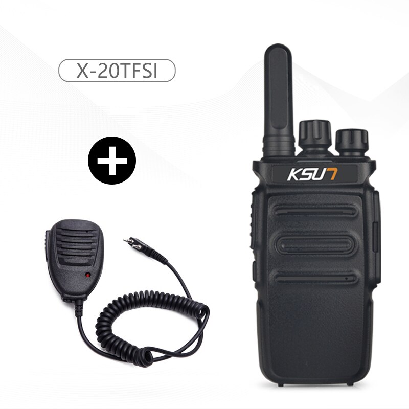 1 o 2 pezzi KSUN X20 Mini Radio bidirezionale HF ricetrasmettitore HAM Radio Comunicador CB Radio UHF400-470MHz walkie-talkie: X-20 Add Mic