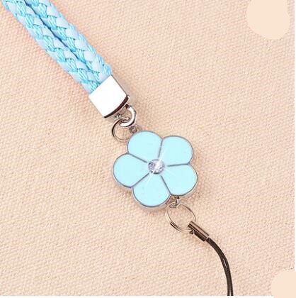 38 cm Mobiele Telefoon Straps Lanyard Accessoires Karabijn Nek Lanyards voor Sleutels Id Kaarten Sport Nylon Weave Lanyards Bloemen: 6