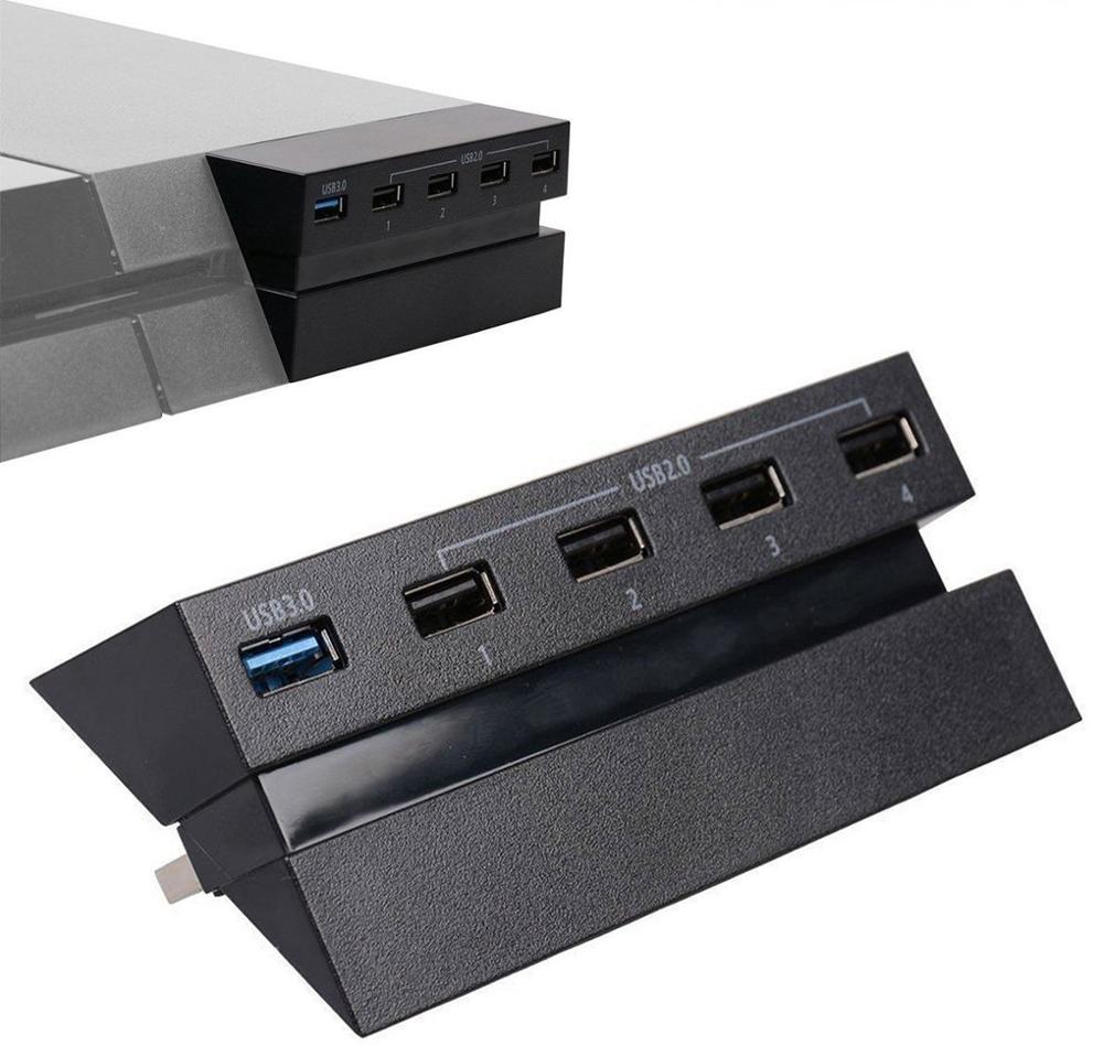 5 poorten USB 3.0 2.0 Hub Extension High Speed Adapter Converter voor Sony Playstation 4 PS4 Console Converteren 2 Poorten om 5 Poorten