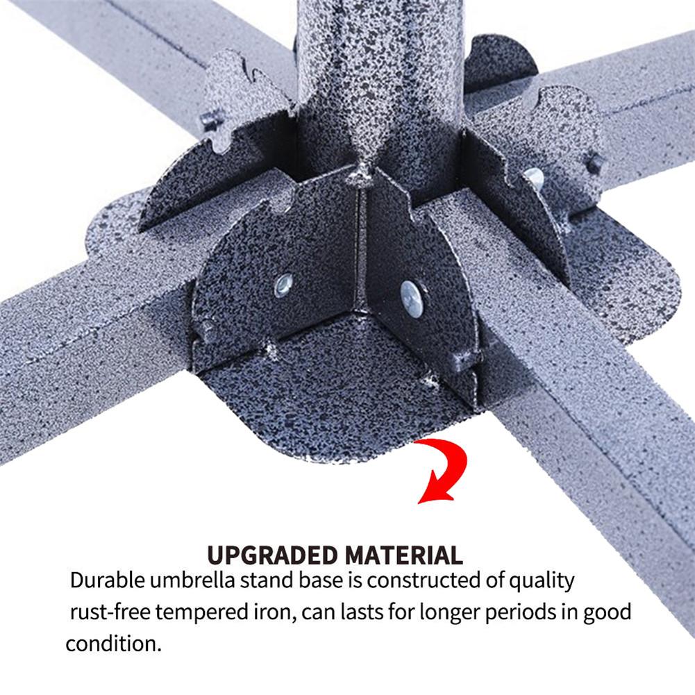 Metal Adjustable Collapsible Sunshade Anchor Patio Umbrella Stand Portable Beach Yard Three Feet Outdoor Patio Umbrella Stand