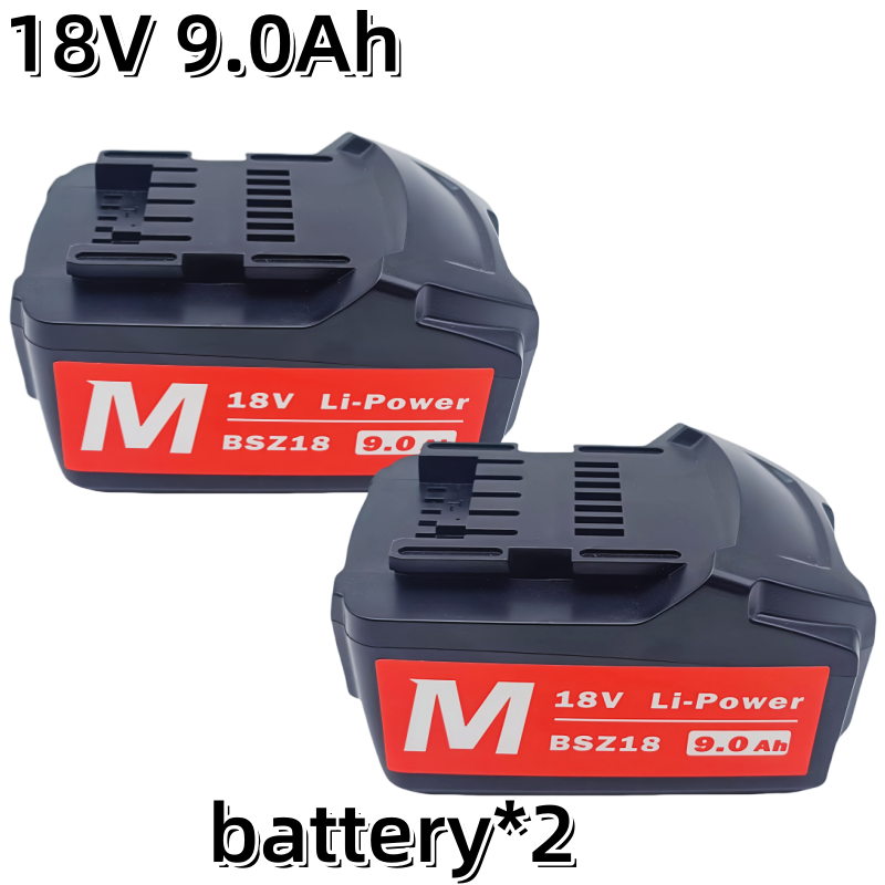18V 3,0Ah 6,0Ah 9,0Ah Akku für Metabo Akku-Elektrowerkzeug, Ersatz für Metabo 18V 625592000 625591000 Backup-Batterien: Gold