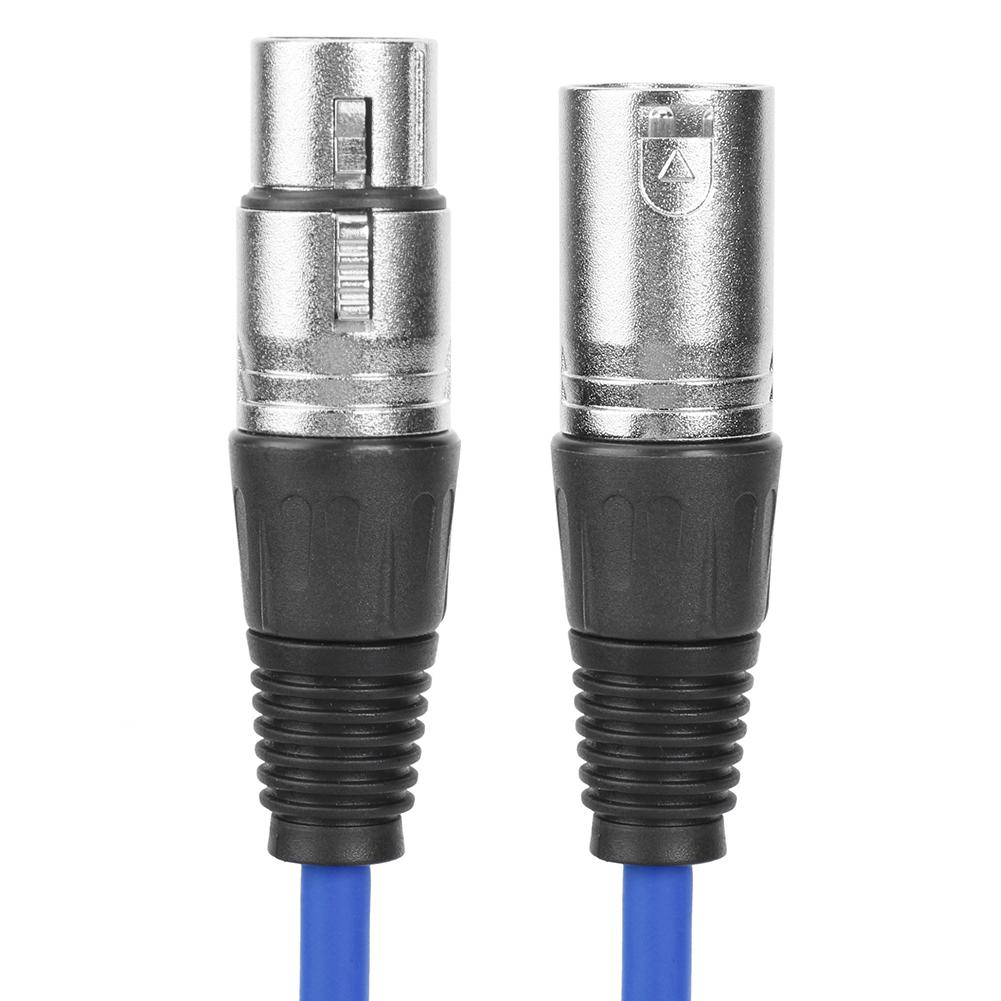 1m XLR Cable Male to Female 3Pin Zinc Alloy Flexible and Durable Noise-Free Audio Cable for Microphone XLR Cord