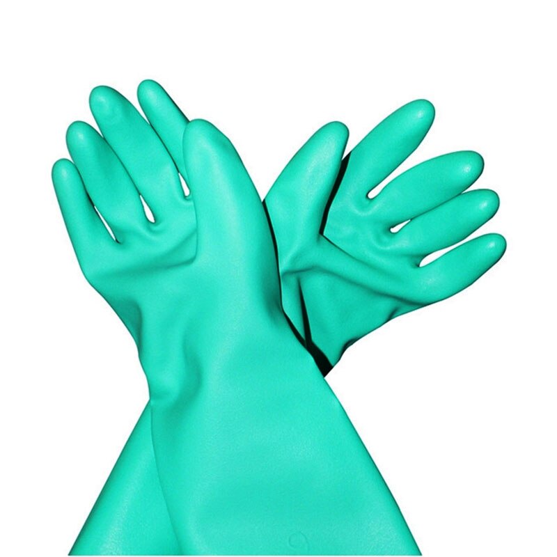 Nmsafety Nitril Solvent Handschoenen Olie Antislip Handschoen Chemische Werk Handschoen: XL