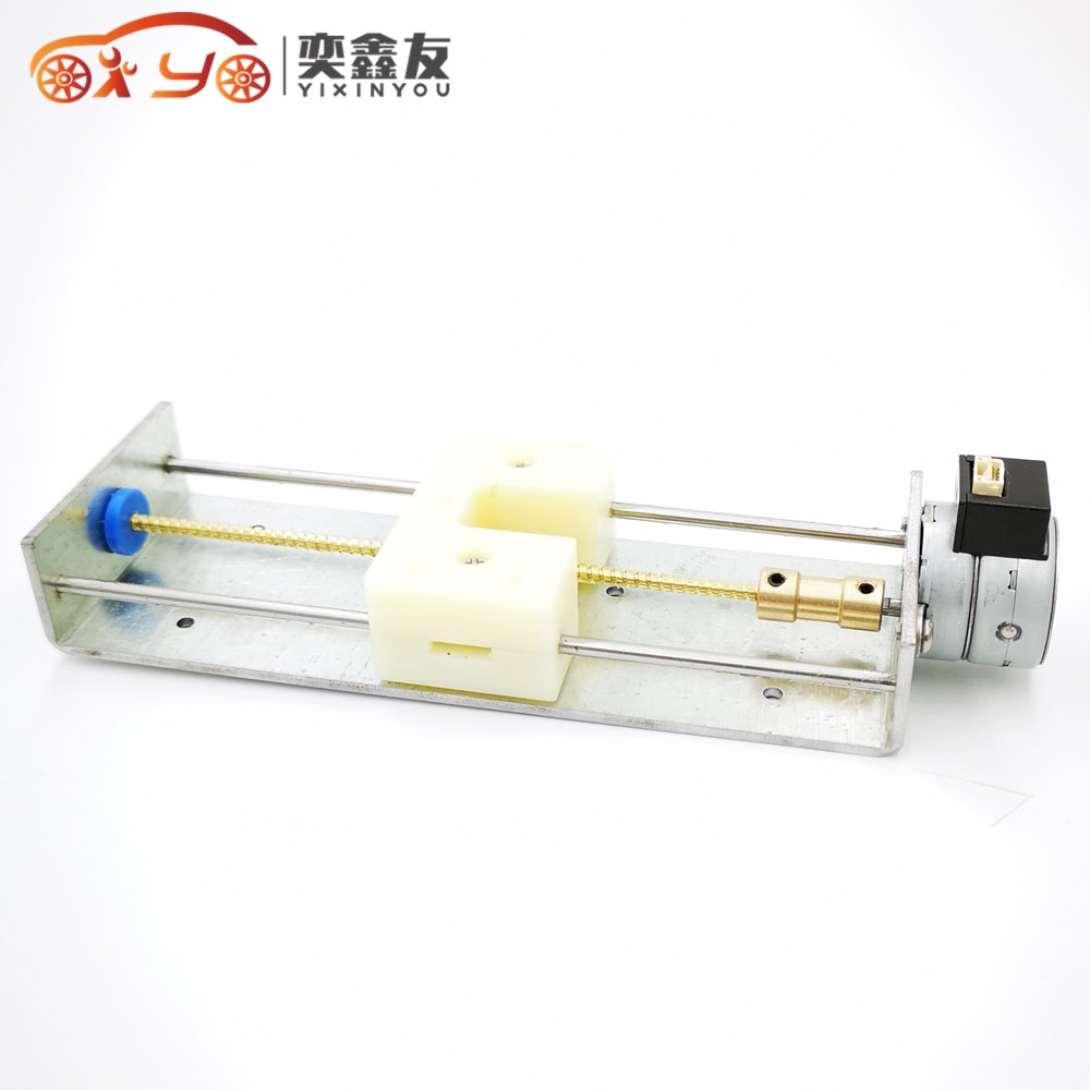 Y25-100C deceleration stepper motor with reducer box and screw rod slipway linear slide 2phase 4wire stepper motor(6.3)