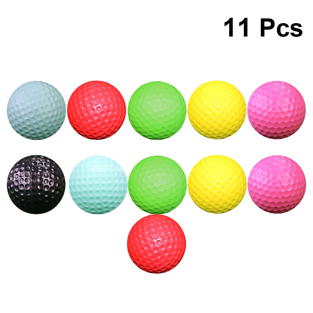 11pcs PU Sponge Golf Balls Training Golf Ball Funny Ball Toy Indoor Practice Balls Training Golf Balls
