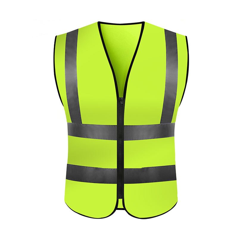 Reflecterende Veiligheid Vesten Voor Night Werkkleding Hoge Zichtbaarheid Werkkleding Man Vrouwen Outdoor Hardlopen Fietsen Sport Security Guard: Geel