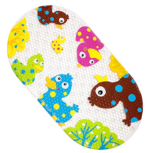 Antislip Badmat Cartoon Dierlijke Vorm Pvc Heldere Fancy Cartoon Gedrukt Badmatten Met Zuignap Voor Kinderen bad Mat