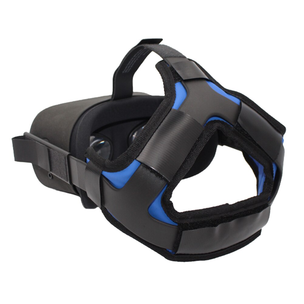 Fácil instalar couro do plutônio durável realidade virtual macio gravidade pressão equilíbrio cabeça cinta almofada para oculus quest vr fone de ouvido