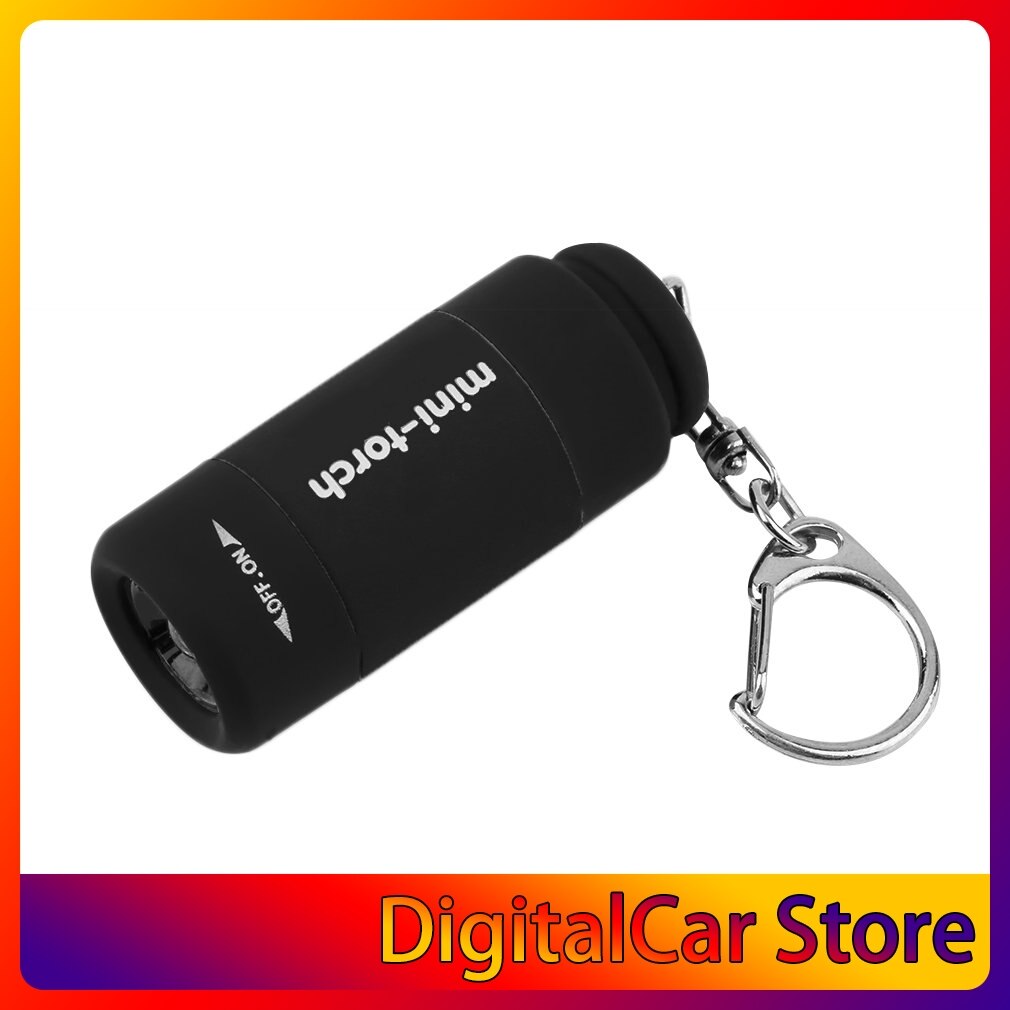 Suosittu mini avaimenperä taskulamppu usb ladattava led-valo taskulamppu lamppu 0.3w 25lm monivärinen mini taskulamppu