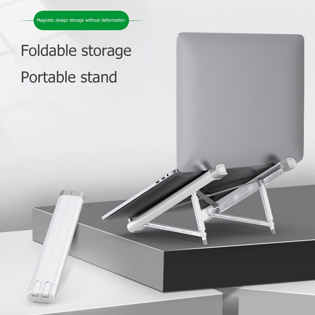 Laptop Holder Foldable Laptop Stand Adjustable Laptop Riser Bracket Notebook Cooling Rack Suitable For Notebook / Tablet / Book
