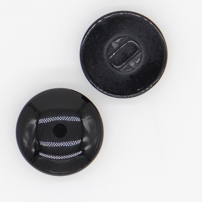 50Pcs/Set Resin Shank Button 1 Holes DIY Sewing Buttons for Overcoat Garment Crafts Decoration Clothing Accessories Round Button: 5mm / black